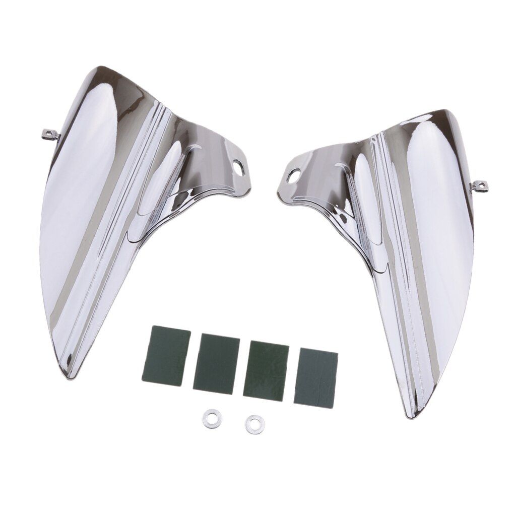 Chrome Saddle Shield Heat Deflectors For Harley Touring FLTR