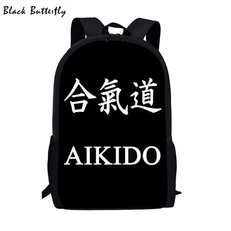 Bolsa Escolar Kongfu Judo para niños, mochila con estampado de Aikido para niñas y niños de 3 a 8 años