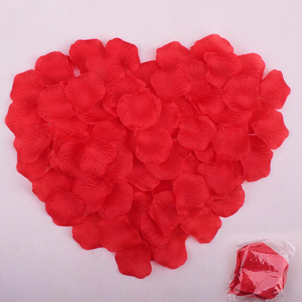 100 Pcs Bruiloft Bloemblaadjes Kunstmatige Zijden Rozenblaadjes Bloemen Petalas Petalos Wedding Bridal Shower Aisle Vaas Decor Confetti
