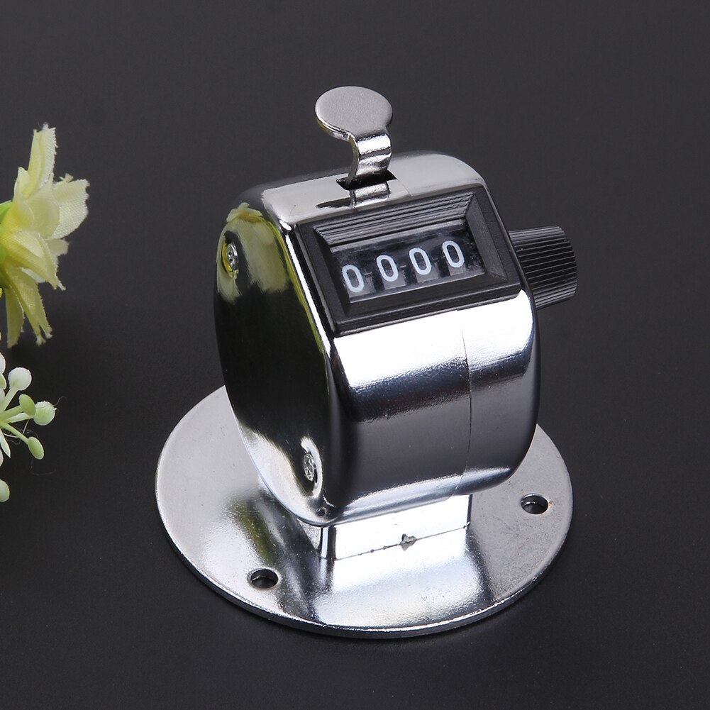 Contatore di conteggio manuale digitale numero di 4 cifre mini contatore di conteggio tenuto in mano golf Clicker allenamento manuale conteggio Max. Contatore 9999