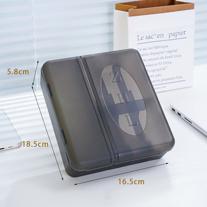 Grande boîte de rangement pour chargeurs, câbles, adaptateurs et accessoires avec séparateurs, chargeur et boîte de rangement de câbles personnalisables: GRIS FONCÉ