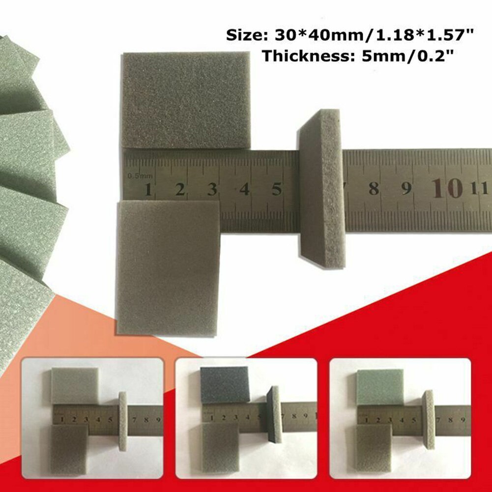 10 stücke Schleifpapier Schwamm Pads Schaum Schleif Block Nass Trocken Karosserie Fein Grob Streugut Beste Adsorption Wasserdichte Polieren Pad