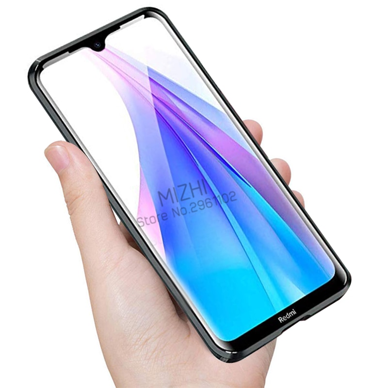 Coque 360 8 t 8t verre pour xiaomi redmi note 8t 8t protection arrière magnétique 8t métal