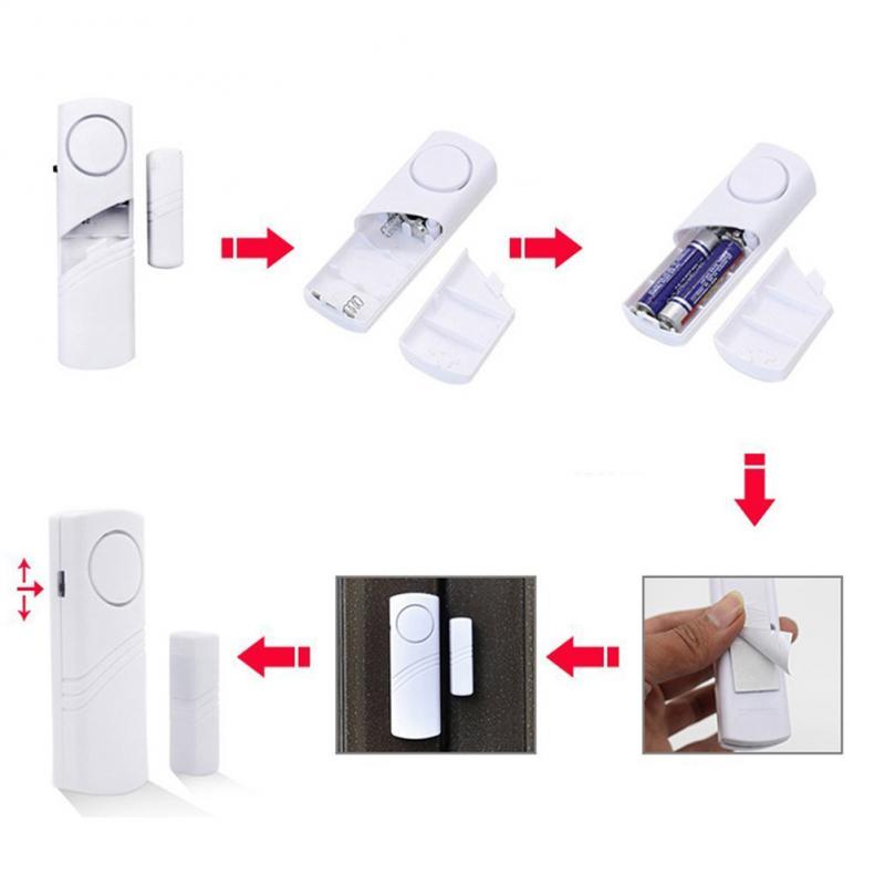 Wireless Remote Control Magnetic Sensor Door Window Home Security Burglar Alarm Home Safety Wireless Longer System Safety Device