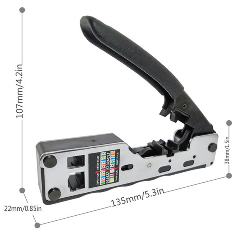 Combo Network Rj45 Tool Telecom Crimping Crimper For Rj45 Cat7 Cat6A Cat6 Cat5 Rj11 Rj12 Modular Plugs Metal Clips Pliers Tools