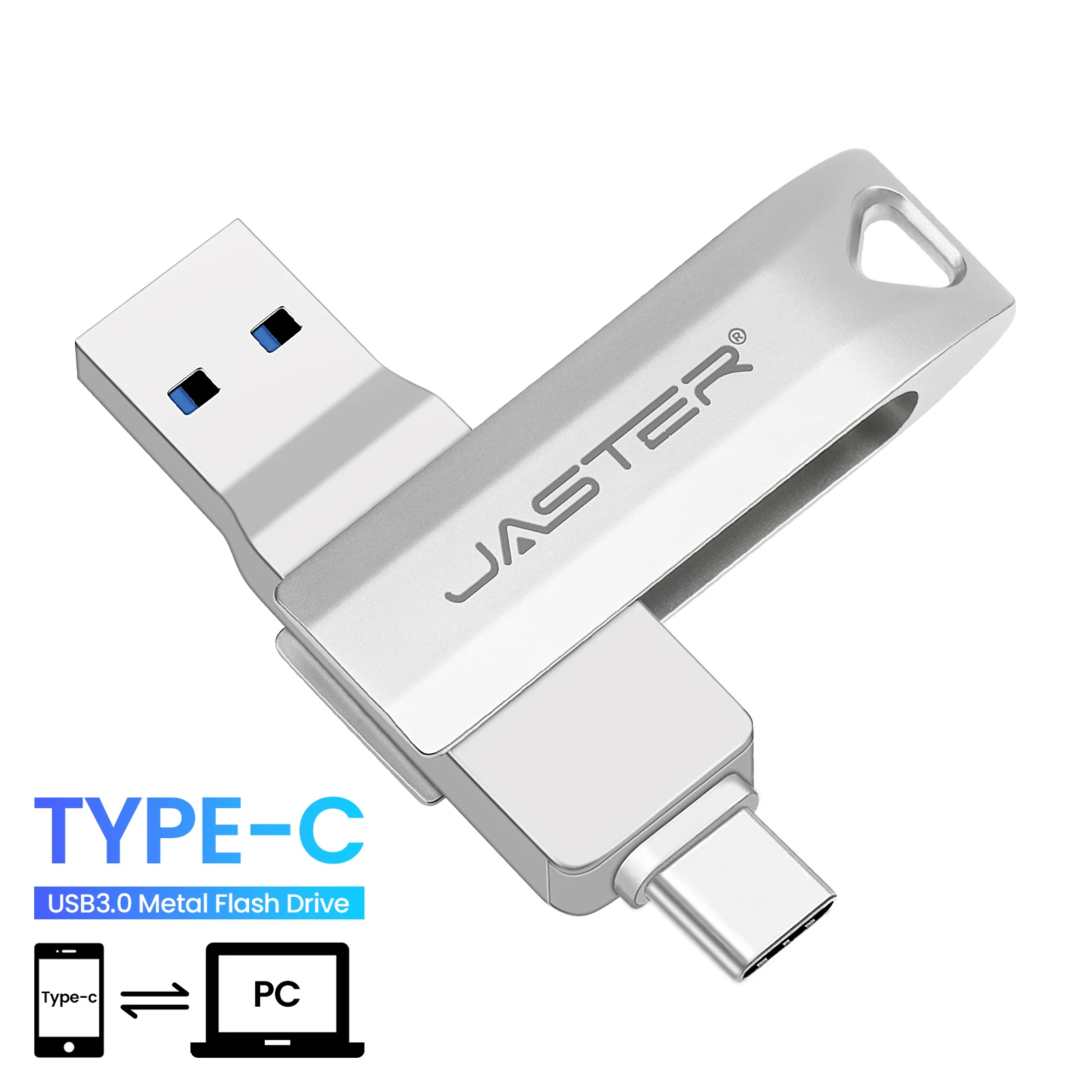 USB 3.0 OTG USB-C Flash Pen Drive Metal Memory Stick Flash Disk 64GB 128GB 256GB USB3.0 Dual C Pendrive TYPE-C