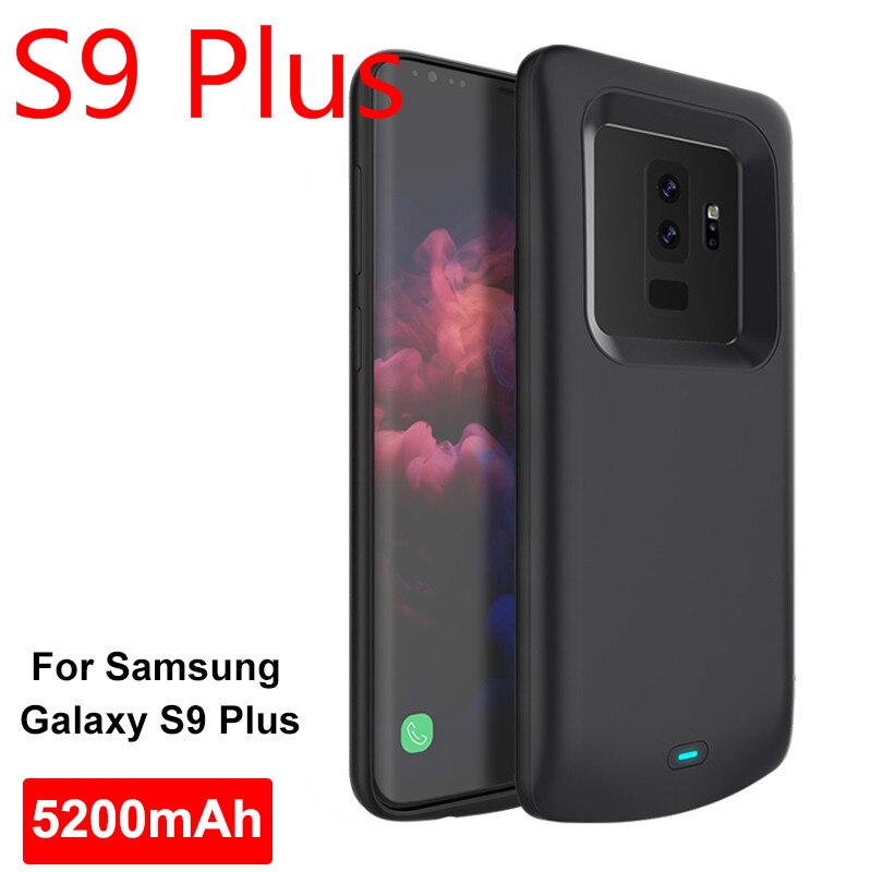 5200mAh Slim battery case For Samsung Galaxy S9 Plus Silicone shockproof Rechargeable power bank Charging Cover For Samsung S9