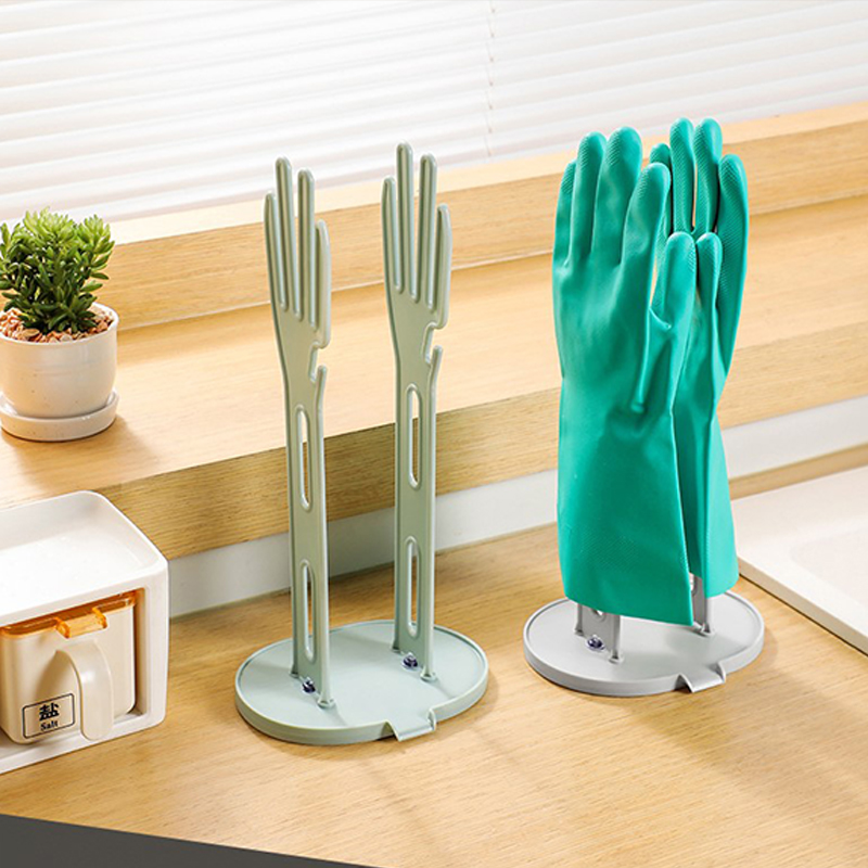 Soporte para guantes de cocina, soporte para secador de guantes de goma, soporte para toallas, drenaje, estante de almacenamiento para encimera, accesorios para fregadero de cocina, 1 ud.