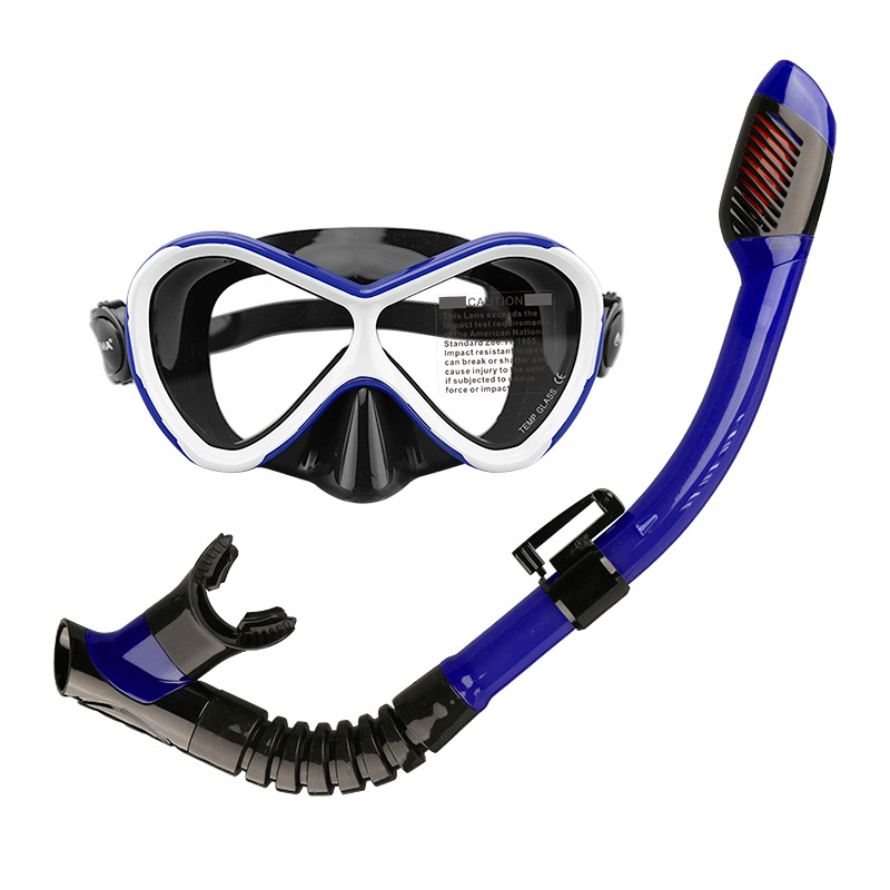 Maschere per immersioni subacquee professionali Set per snorkeling Gonna in silicone per adulti Occhiali antiappannamento Occhiali Attrezzatura per piscina  18
