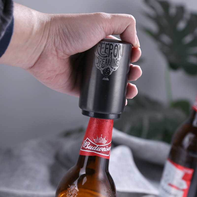 Keuken Rvs Flesopener Bier Opener Automatische Magnetische Bier Openers Bar Wijn Opener Tool Wijn Set