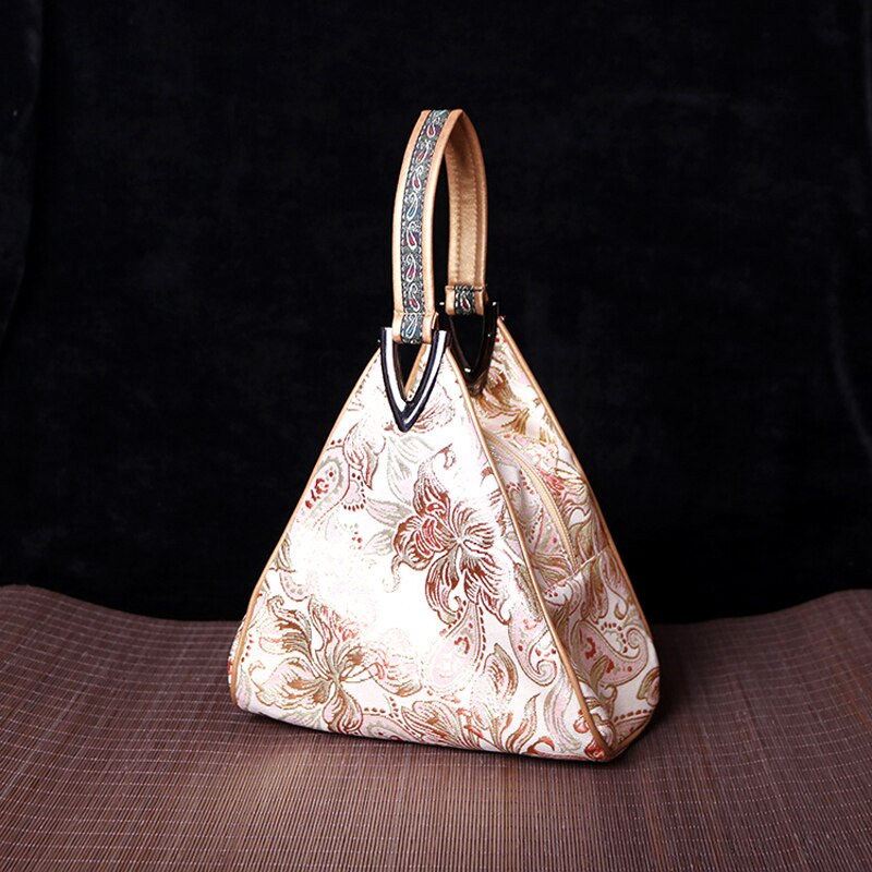 Vintage Bag Ladies Handbag Cheongsam Bag Chinese Style Characteristic Chinese Triangle Bag