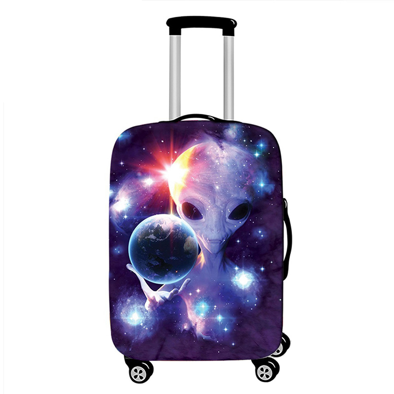 Travel Thicken Luggage Protective Cover Elasticity Dust cover For 18-32 inch Suitcase Case Travel accessories: M / Beige