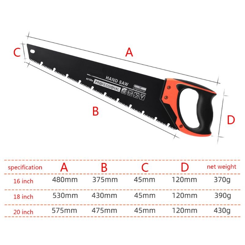 Universal Hand Saw Quick Cut Plastic Tube Trim Wood Gardening Woodworking Tools