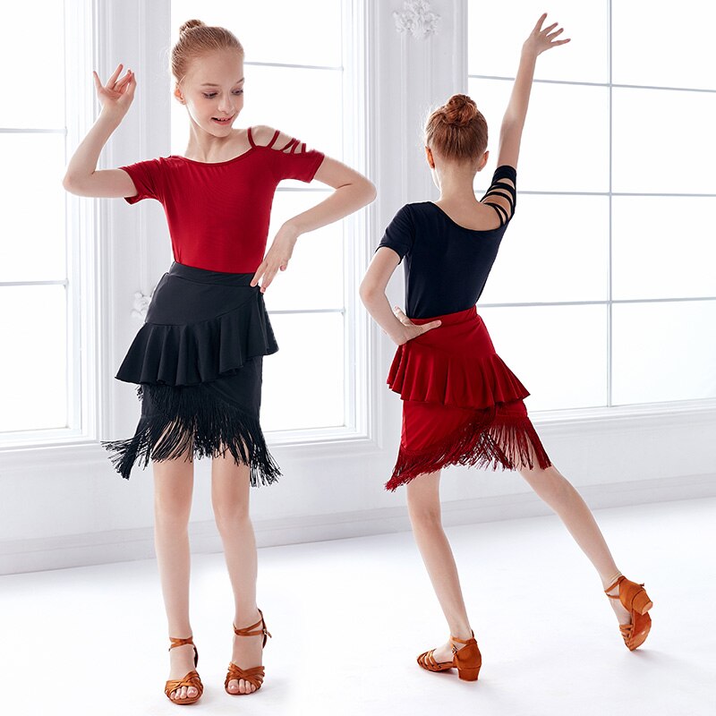 Mädchen Salsa tanzen Kleider Art Randbereich Latein tanzen Kostüm Frauen Cha Cha Tango Bühne Tragen