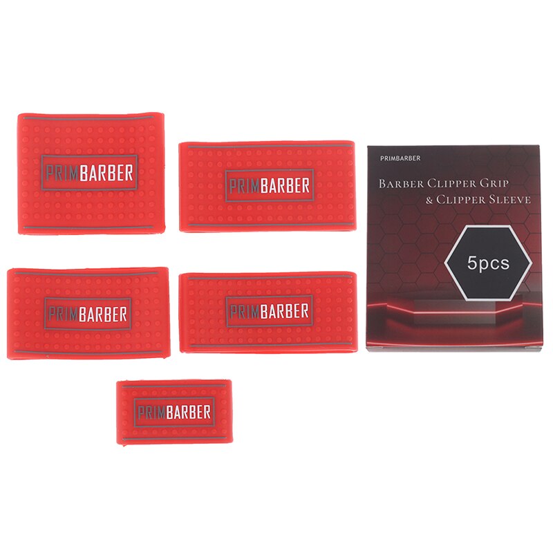 5 st/set halkfri barberare clipper greppband ärm hårklippare hållare lock: -rd