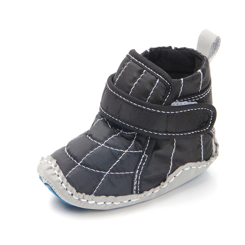 Botas de nieve infantil para bebés, botines cálidos, Color negro: Negro / 1