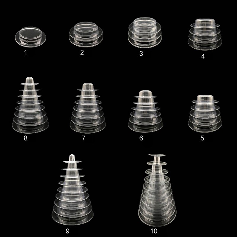 10 niveaux tour Macaron Macaron présentoir rond gâteau support PVC plateau anniversaire mariage présentoir gâteau décoration outils