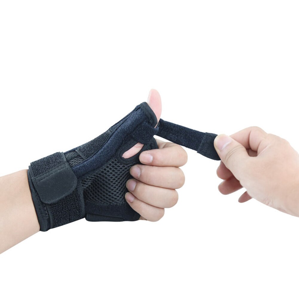 Verstelbare Elastische Twee-weg Duim Stabilisator Vinger Ondersteuning Pols Band Brace Spalk Pols Hand Protector Bandage