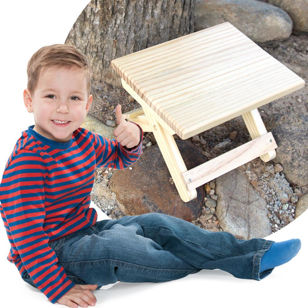 Tabouret pliant Portable en bois, chaise de pêche en plein air, petit tabouret pour usage intérieur et extérieur: Default Title