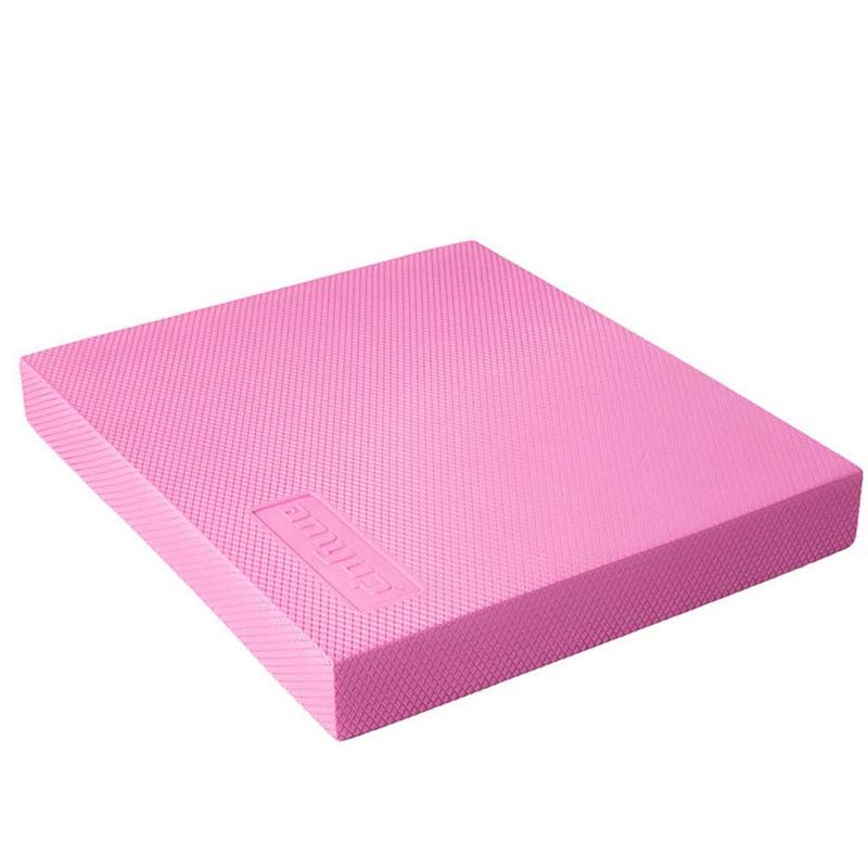 Yoga Mat Foam Balanced Cushion Waist Training Balance Pad Ankle Knee Rehabilitation Physical Therapy Balancing Training Mat: Pink
