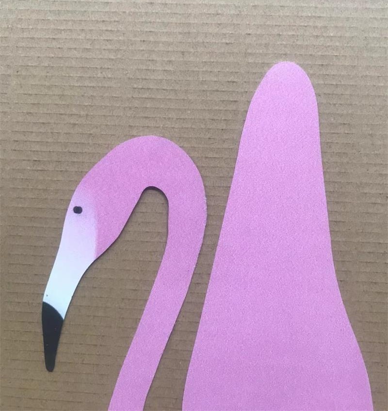 Oiseau nageur flamant rose , accessoires de décoration pour la maison, la fête de , la plage, l'arrière-cour, le jardin: vert militaire