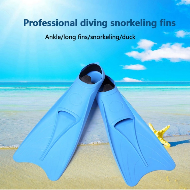 M-XL Diving Fins Submersible Foot Training Flippers Flexible Submersible Shoe Swimming Fins Rubber Snorkeling