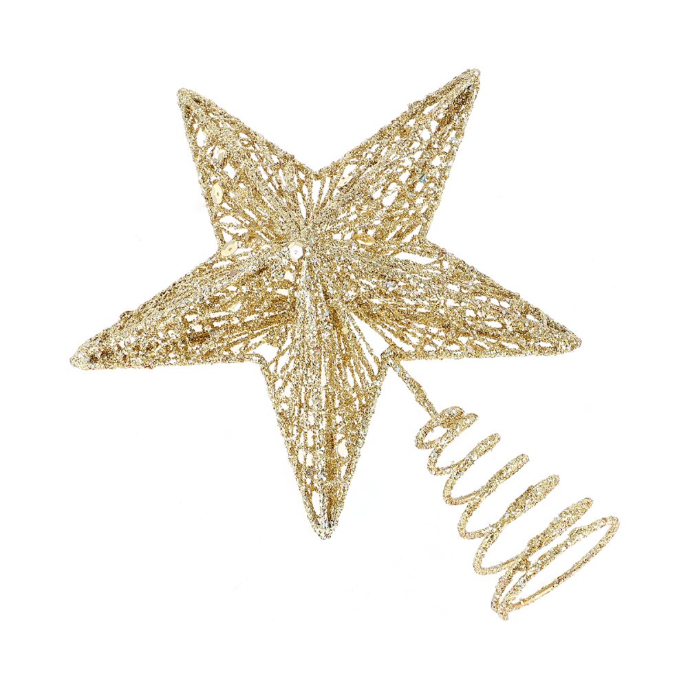 1Pc Exquisite Iron Art Christmas Tree Ornament Tree Star
