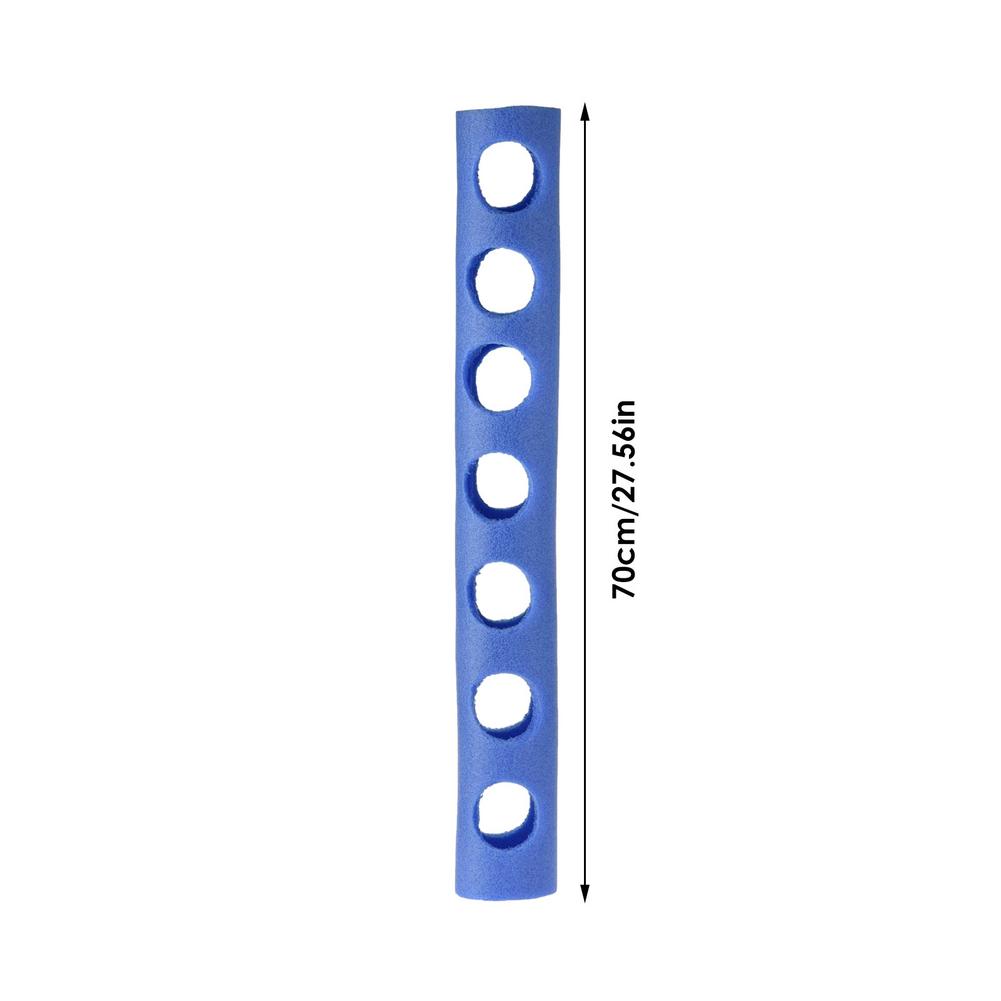 Conector de fideos agujereados cruzados para piscina, accesorio para piscina, Ayuda de entrenamiento, azul: 7 hole
