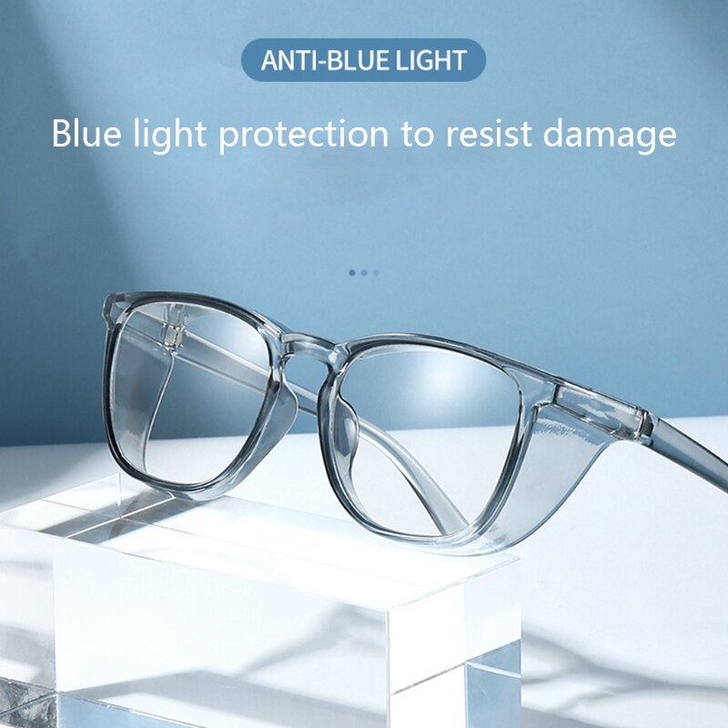 Transparente ventilado óculos de segurança claro proteção para os olhos anti nevoeiro óculos de proteção anti poeira laboratório trabalho 449e