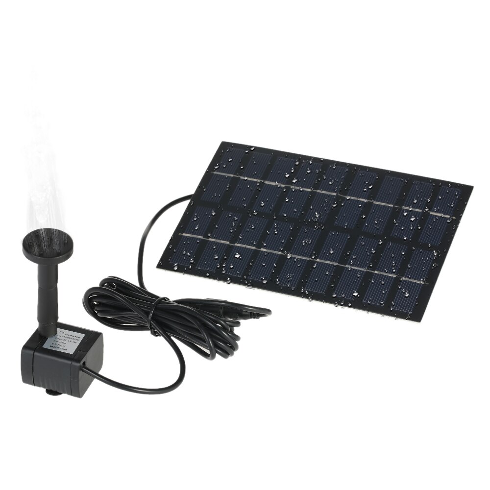 Zonne-energie Waterpomp Borstelloze Dc Solar Power Fontein Pool Waterpomp Garden Plants Watering Solar Vijver Pomp Kit 9V 1.8W
