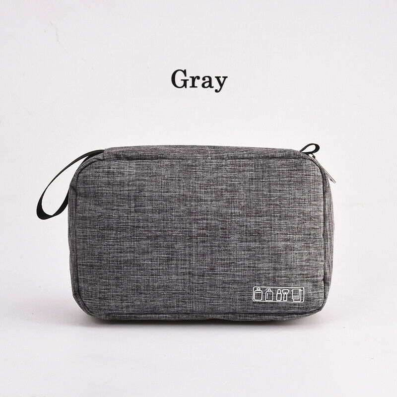 Local Stock Travel Makeup Cosmetic Bag Toiletry Wash Case Organizer Storage Hanging Pouch: Gray