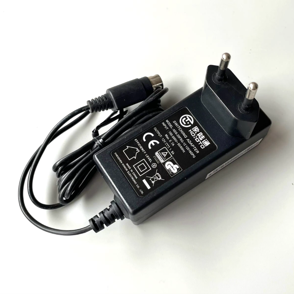 12V 1.5A 4 PIN Power Adapter For Hikvision Video Recorder CWT KL-AD3060VA SW-520 Video Recorder Hard Drive AC DC Adaptor Charger