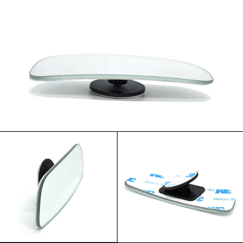 Small Side Blindspot Rearview Convex Mirror Clear Driving Vision Car Side Blind Spot Mirror Wide Angle Long Shape For Vehicle