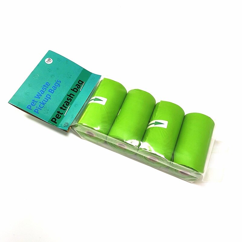 Biodegradable Dog Poop Bags Pet Garbage Bag Outdoor Clean Toilet Waste Bags Earth Friendly Cornstarch Disposable for Dogs Cats: 4 roll