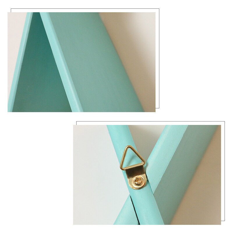 1PC X Triangle Wooden Shelf Home Wall Decorative Shelf For Kids Boy Girls Room Decorations Living Room Wall Decor Wooden Shelf