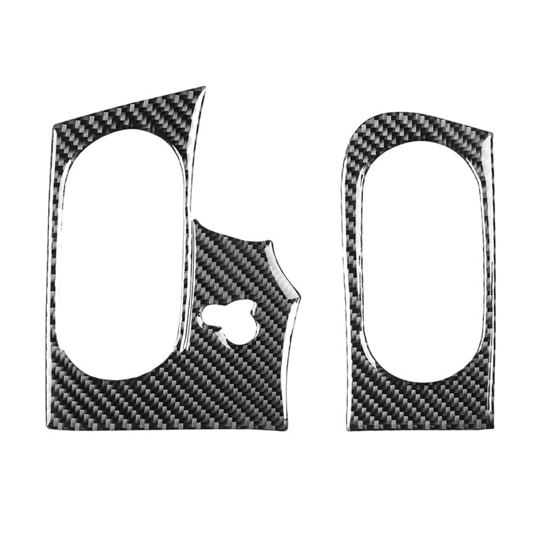 for Chevrolet Corvette C6 05-07 Carbon Fiber Sticker Dashboard Both Side Air Vent Outlet Frame Accessories: Default Title