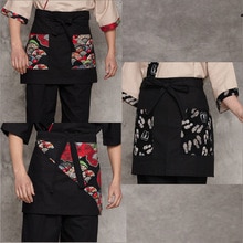 Japan Style Chef aprons hotel Kimono work apron Restaurant bar waiter apron Korean Restaurant work apron