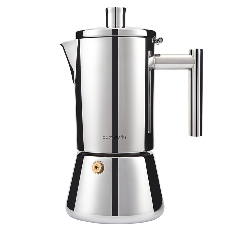 ZK30 300ml Coffee Maker 304 Stainless Steel Cafetera Italiana Moka Pot Cafe Espresso Machine Stovetop Filter Coffee Kettle