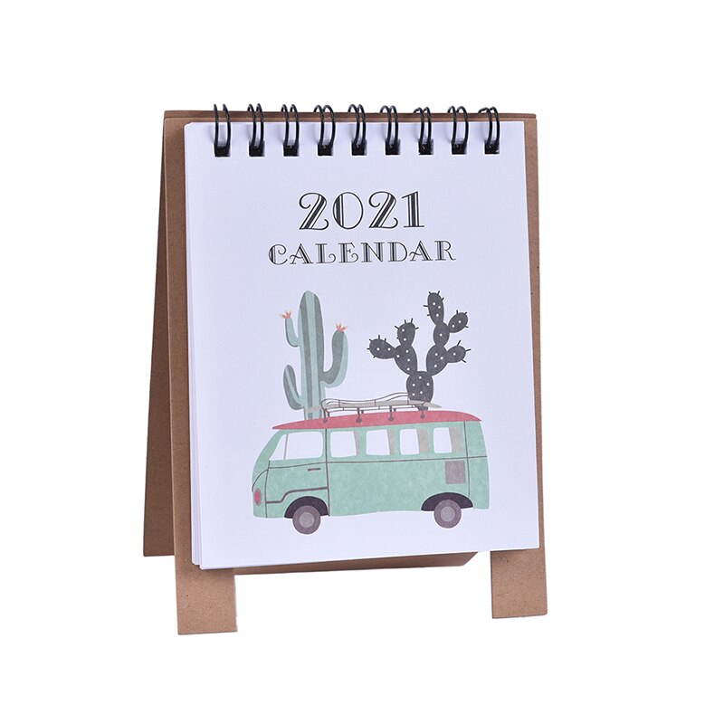 Main dessin dessin animé Mini bureau papier calendrier planificateur Agenda annuel: E