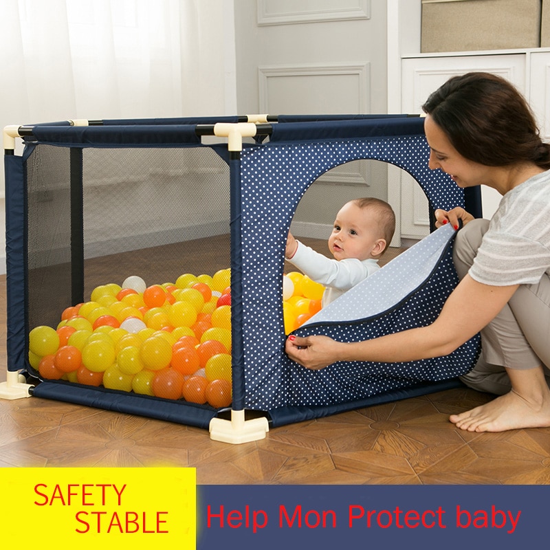 Baby kravlegård hegn plast børn kravlegård seng barriere baby sikkerhed hegn sikkerhedsbarriere folde hegn 3 år gammel solid