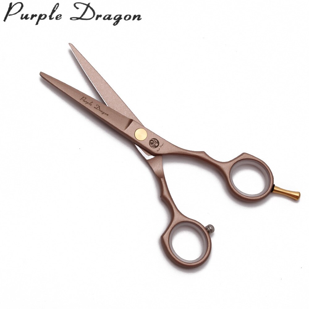 Z1104 5.5" 16cm JP Purple Dragon Rose Gold Scissors For Hairdresser Cutting Shears Thinning Scissors Hair Scissors