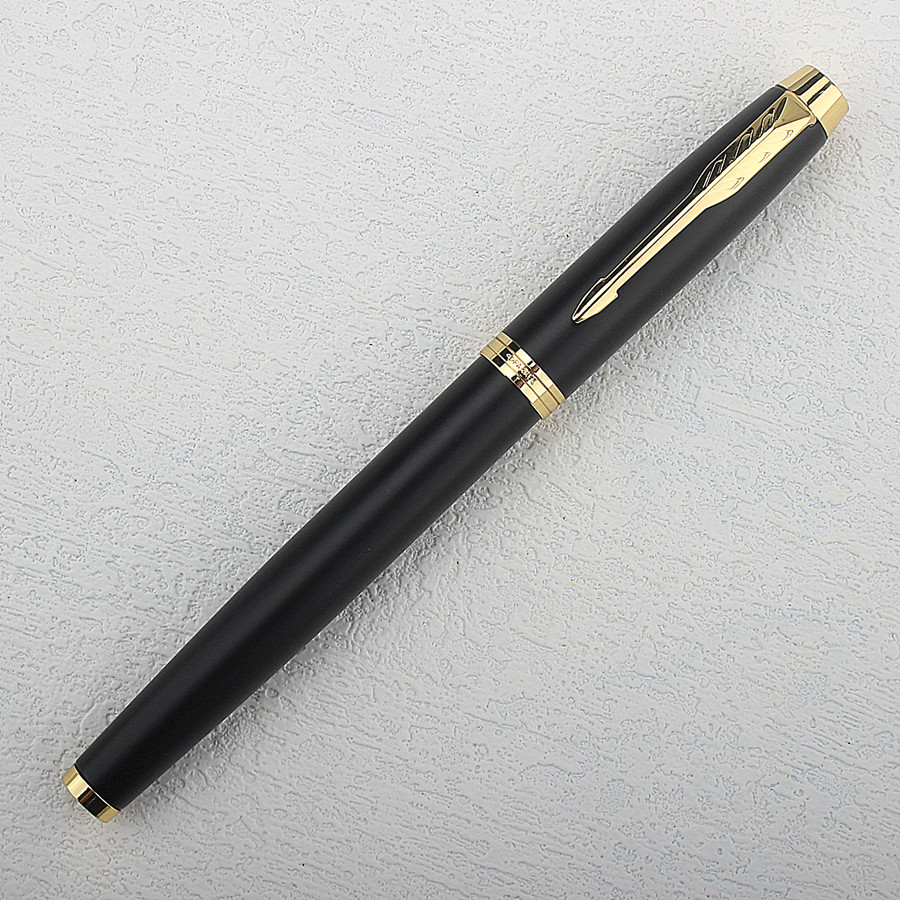 Metal Fountain Pen Black/ Red Luxury Pens 0.7mm Nib Writing Ink Pens Stationery Business Office School Supplies: WEISS