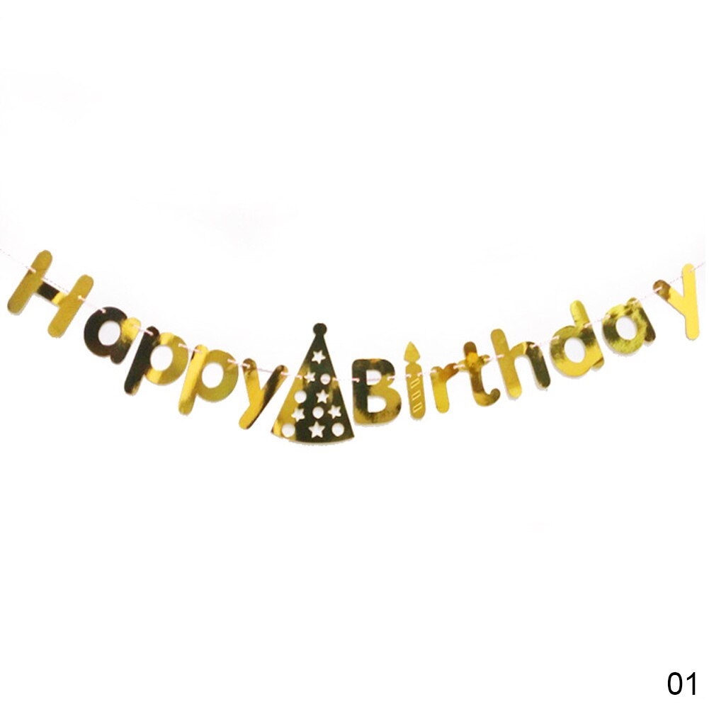 Gold Pink Board Garland Banner For Bride To Be Bridal Shower Birthday Party Decoration Kids Room Decor Congratulations Banner: 3.5M-Birthday 01