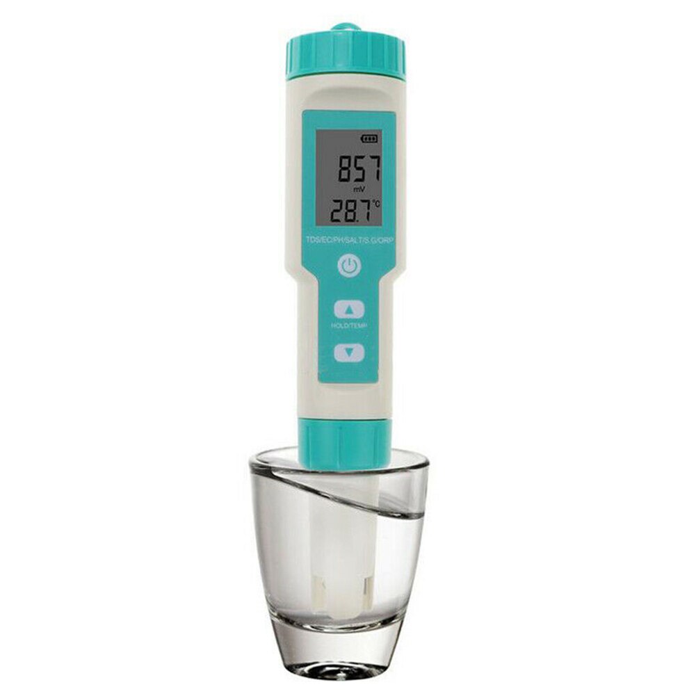 YIYEGO Zoutgehalte, pH-zwembadmeter, 7-in-1 zoutgehalte, voor