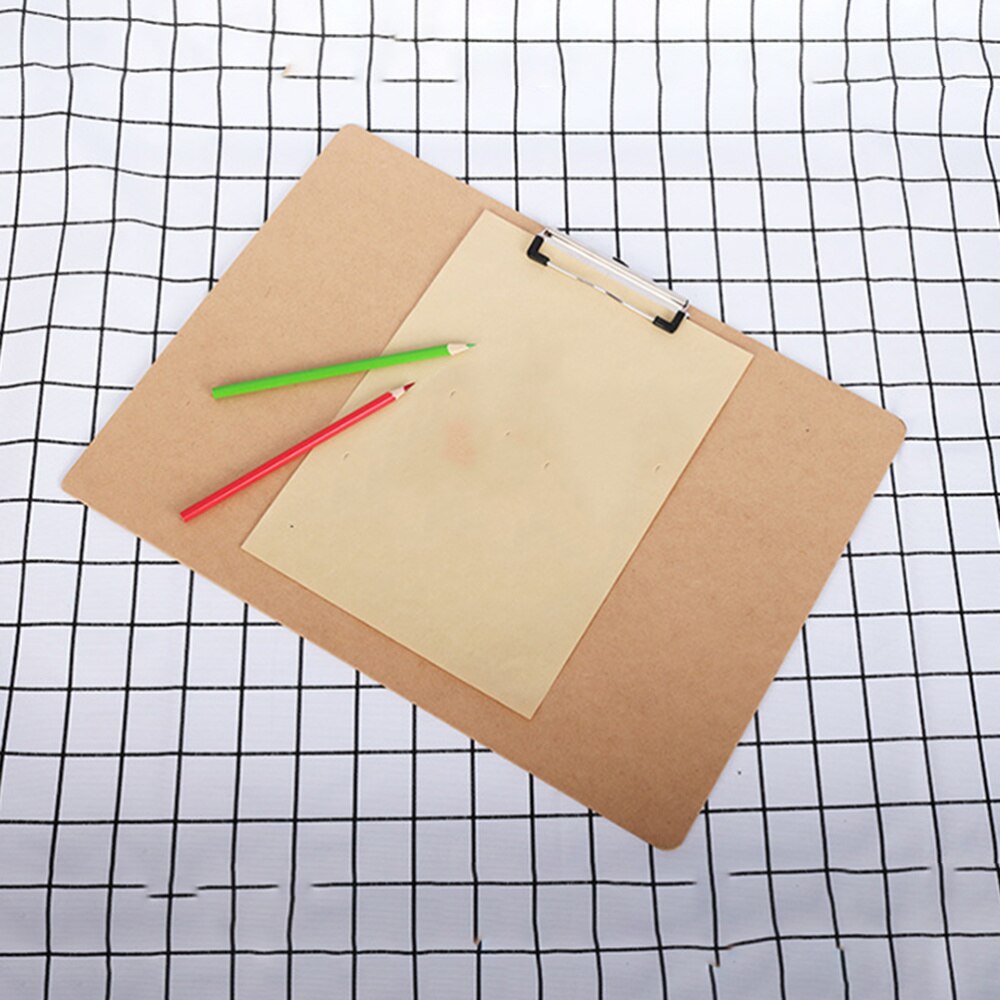 1PC A3 Size Wooden Practical Durable Horizontal Clipboard Writing Board Clip Board Drawing Pad for School
