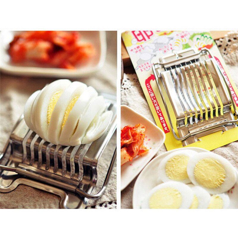 VOGVIGO Egg Slicer Cutter Roestvrij Staal Ei Slicer multifunctionele Keuken Egg Slicer Sectione Cutter Randen Ferramentas