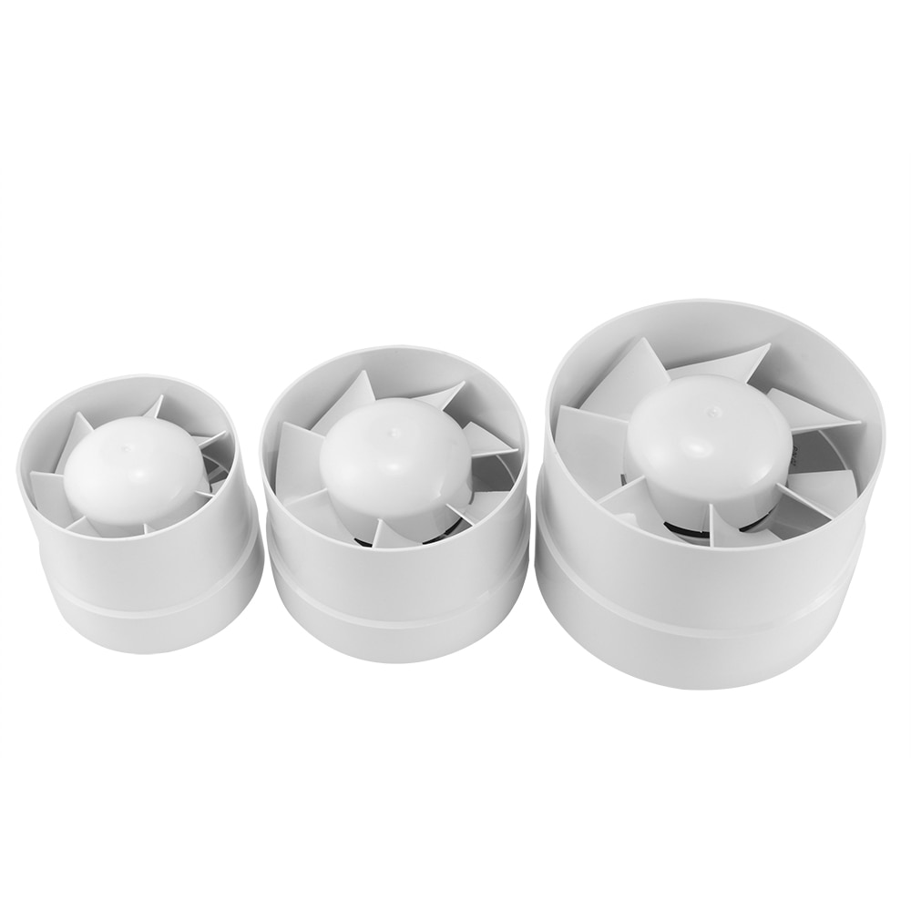 Exhaust Fan Home Silent Inline Pipe Duct Fan Bathroom Extractor Ventilation Kitchen Toilet Wall Air Clean Ventilator 4/5/6 Inch