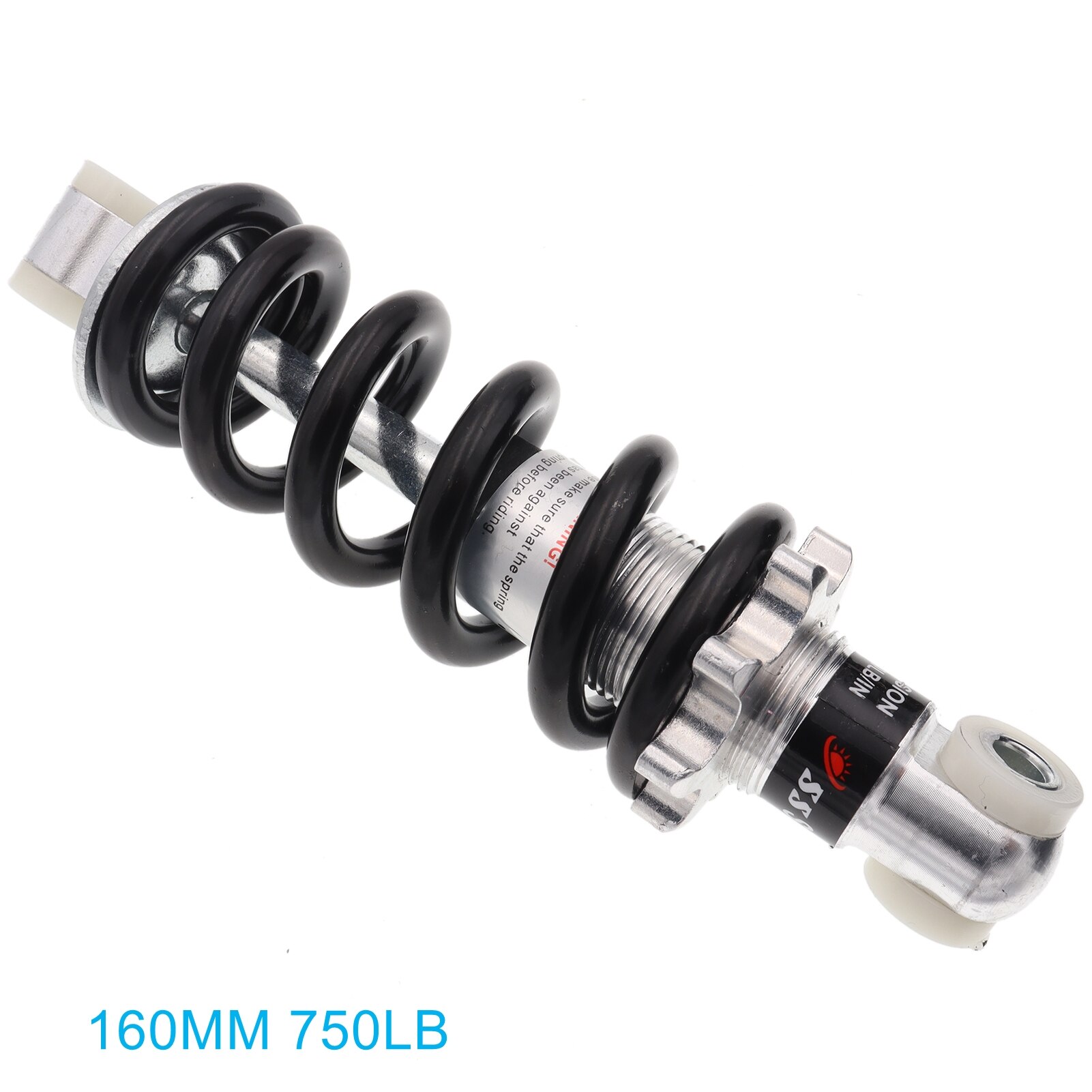 100mm/125mm/150mm/160mm/170mm/180mm/190mm/200mm Hinten Suspension Stoßdämpfer für 47cc 49CC Mini Elektrische Rolle Tasche Fahrrad: 160MM 750LB