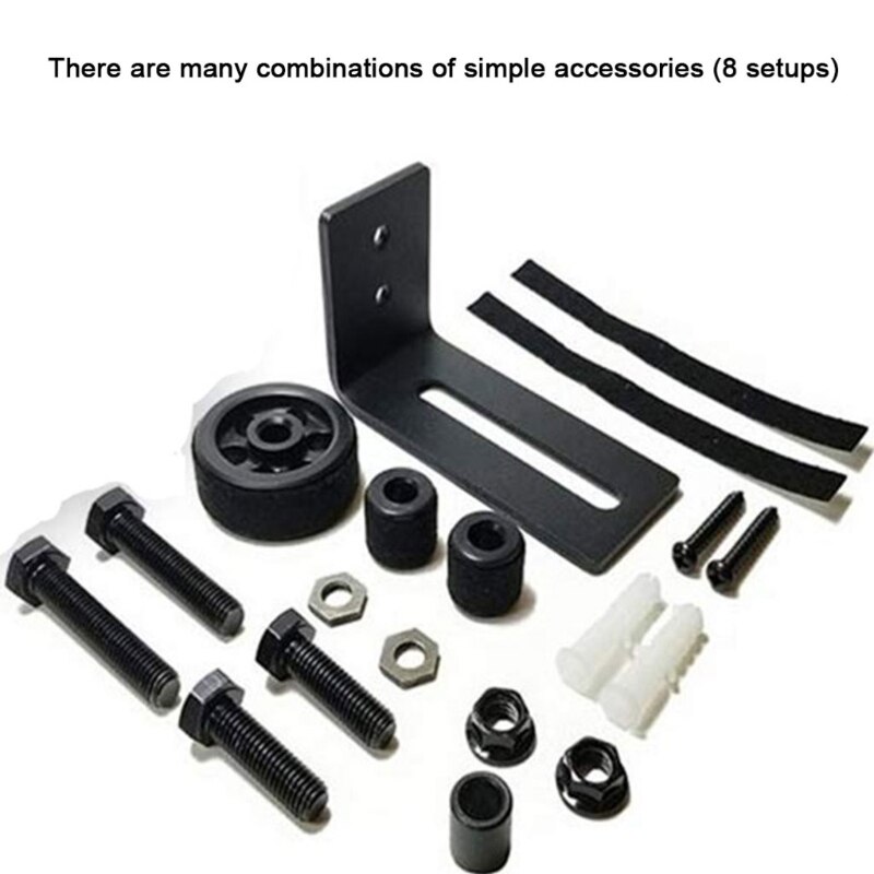 8 in 1 Carbon Steel Adjustable Sliding Floor Guide For Barn Door Hardware Accessory: 2