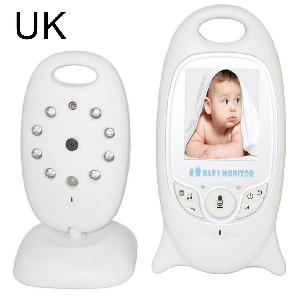 VB601 2.4g Baby Monitor Baby Monitor Built-in Lullaby Temperature Monitoring Night Vision Baby Caregiver: UK Plug